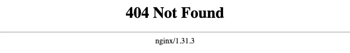 Captura de la respuesta de https://emcode.tech/robots.txt: la página genérica "404 Not Found" del servidor nginx.
